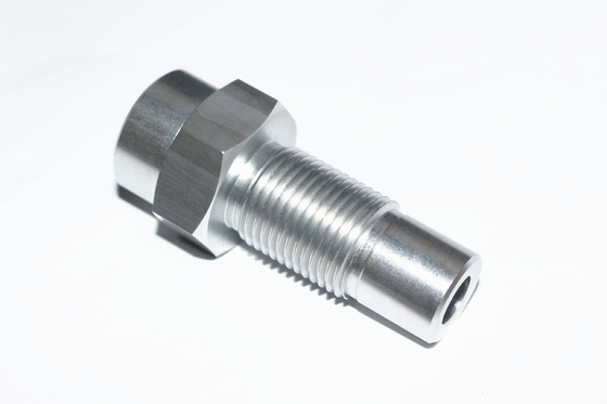 Bright Silver Anodizing CNC Machined Aerospace Parts UNC Standard Threaded